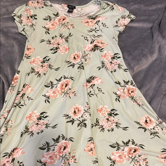Rue 21 Floral Dress Small Green - Picture 2 of 7